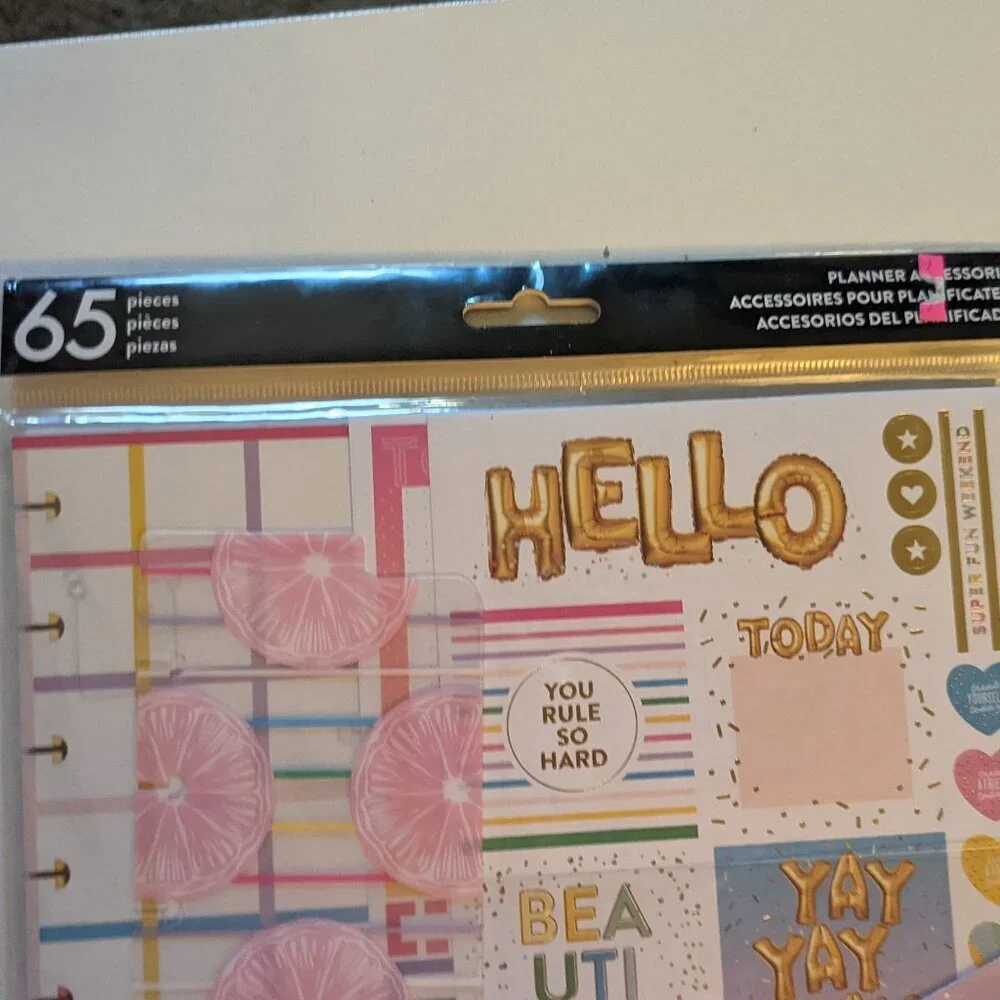 NWT 65 pcs Happy Planner Big 'You Got This Babe' Accessories Pack Stickers NEW